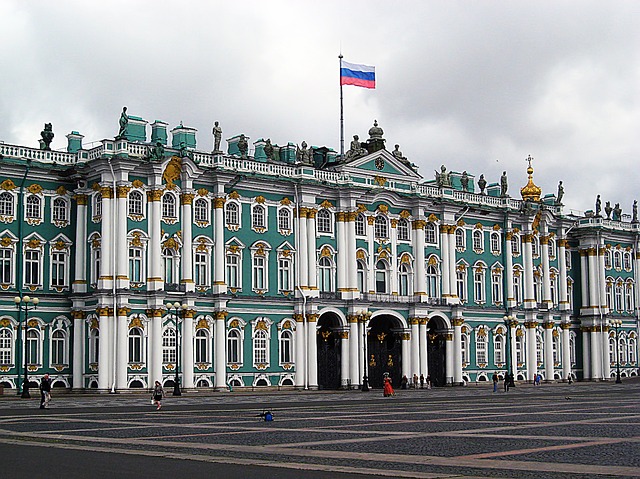 The opulent Winter Palace of the Tsars