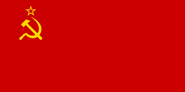 The flag of the USSR
